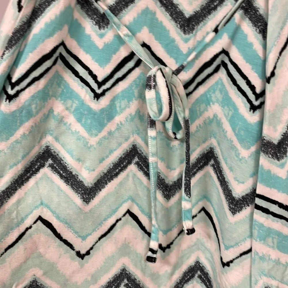Justice Girls Tank Dress , 12, Stretchy Zig- Zag Fabric, ties